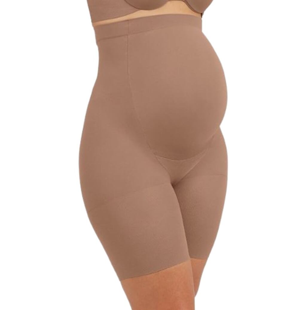 SPANX Maternity Mama Shaping Shorts Size B Cafe Au Lait Stretch NWT